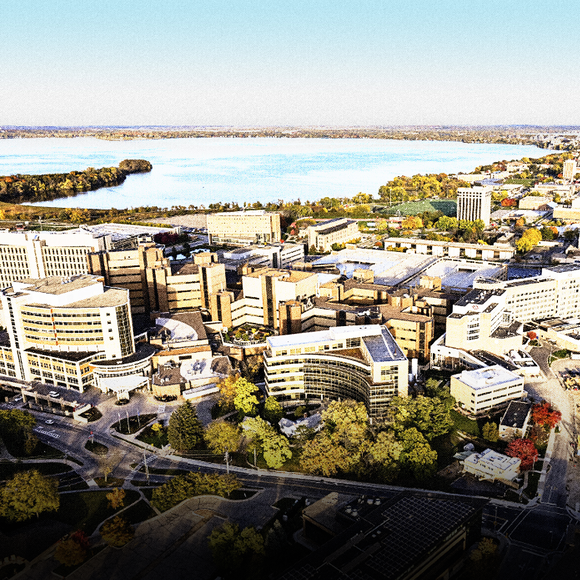 Ariel of UW–Madison health sciences campus